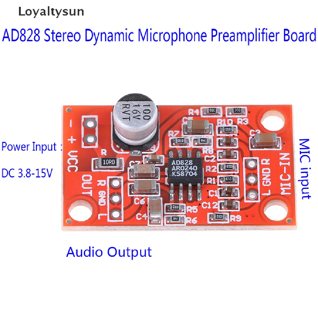 Mạch Khuếch Đại Âm Thanh micro DC 3.7V-15V Mới