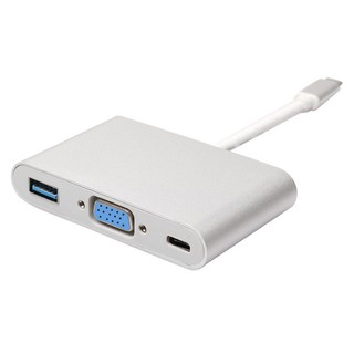 Cáp chuyển type c to vga-usb-type c