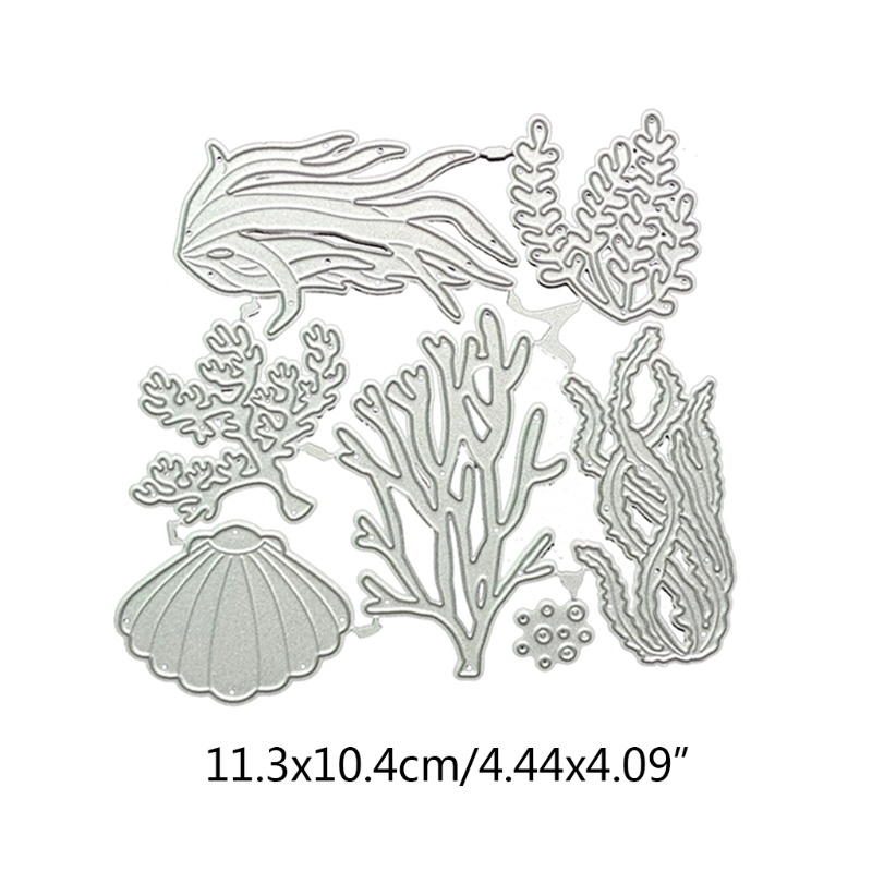 Khuôn cắt thẻ trang trí album hình cây thủy sinh bằng kim loại