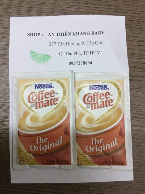 Bột kem sữa coffee mate original dạng gói