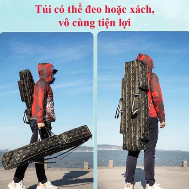 Túi Đựng Cần Câu Chống Thấm Nước Siêu Bền 2-3 Ngăn Tiện Dụng TDC6 đồ câu FISHING_HD
