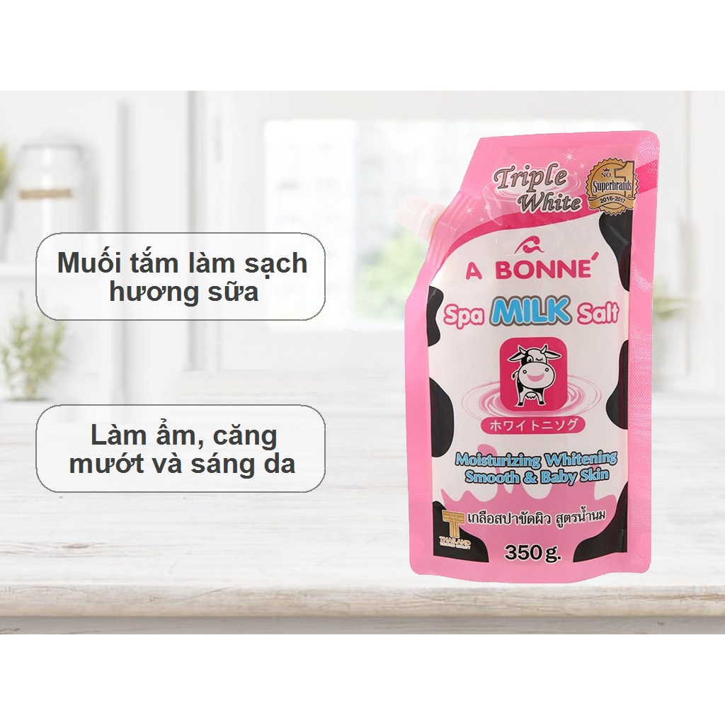 Muối sữa spa A Bonné Triple White 350g