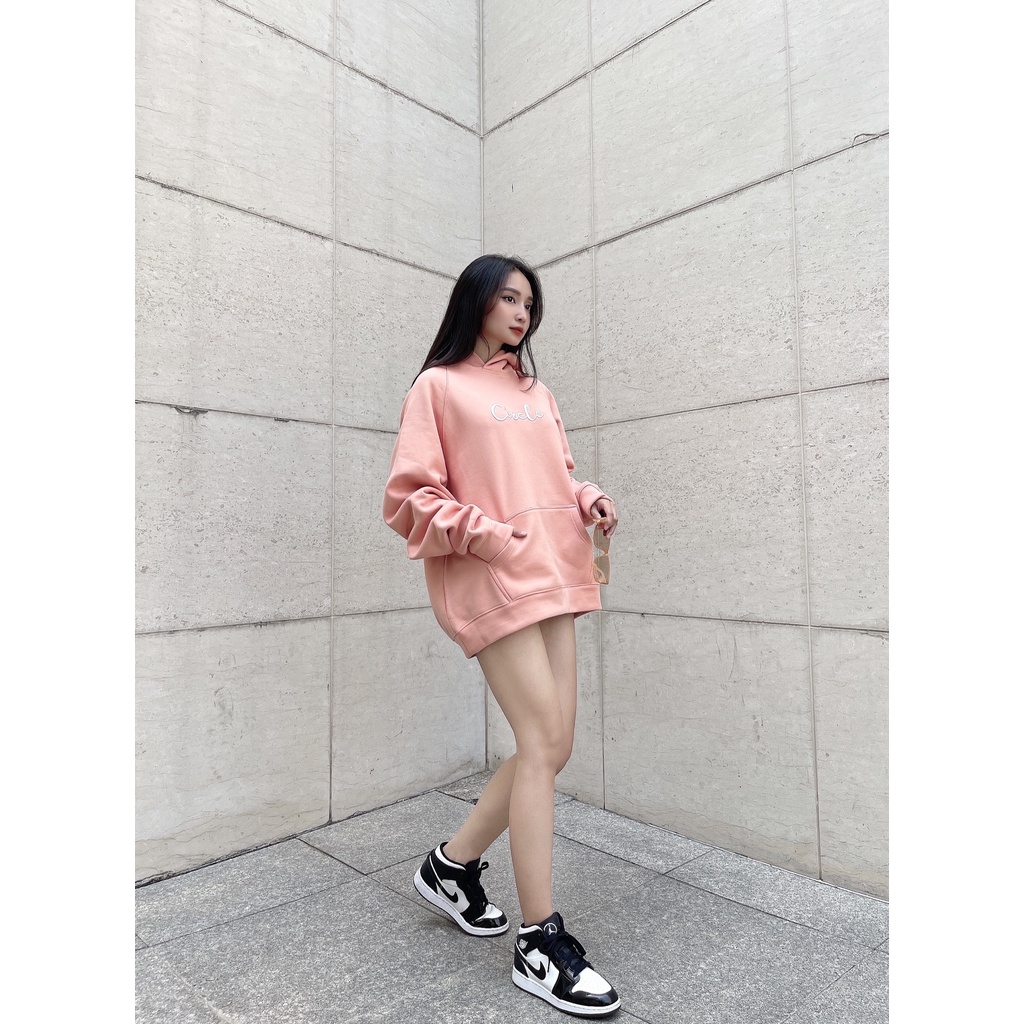 Áo Hoodie Circle - Vải Nhập Dày Nặng - Hàng Cao Cấp - Trước Thêu Sau In Nổi