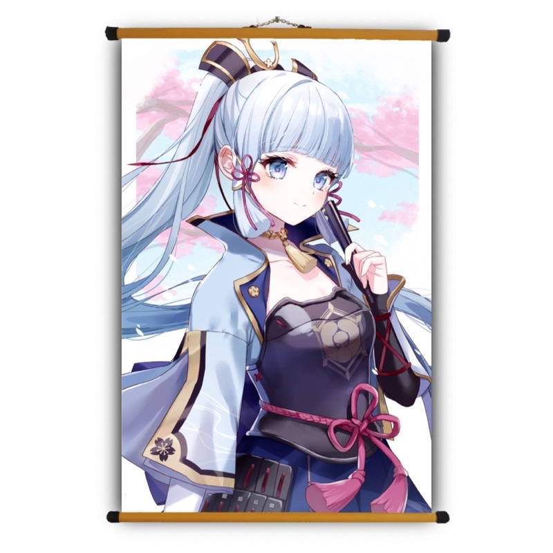 Poster Vải Ayaka  Genshin Impact