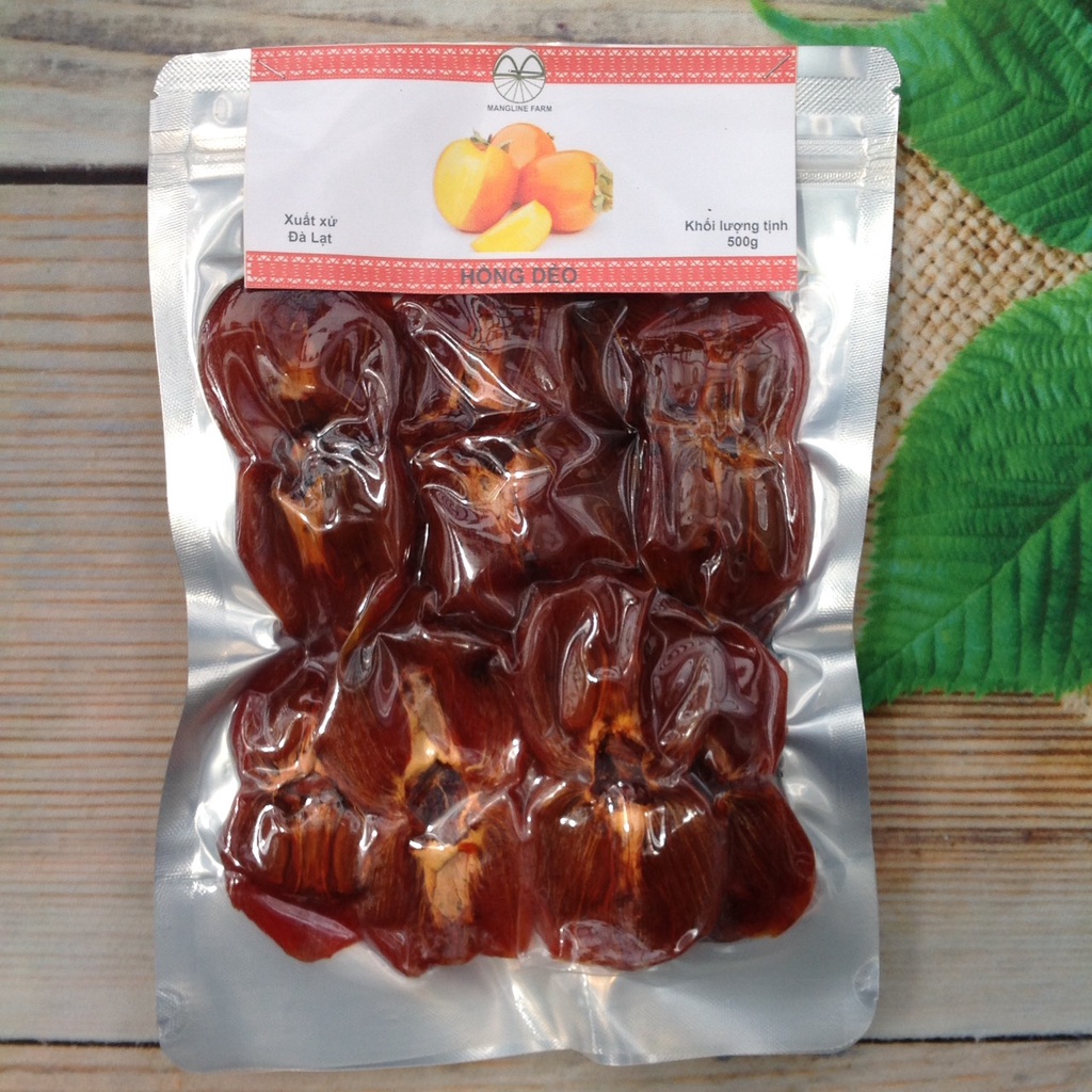 Hồng dẻo Mangline Farm Đà Lạt 500g ngot thanh mềm dẻo ăn là ghiền