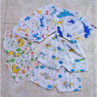 Quần chục đùi cho bé ,Quần chục đùi cotton giấy mỏng mát cho bé Sz 4-14kg