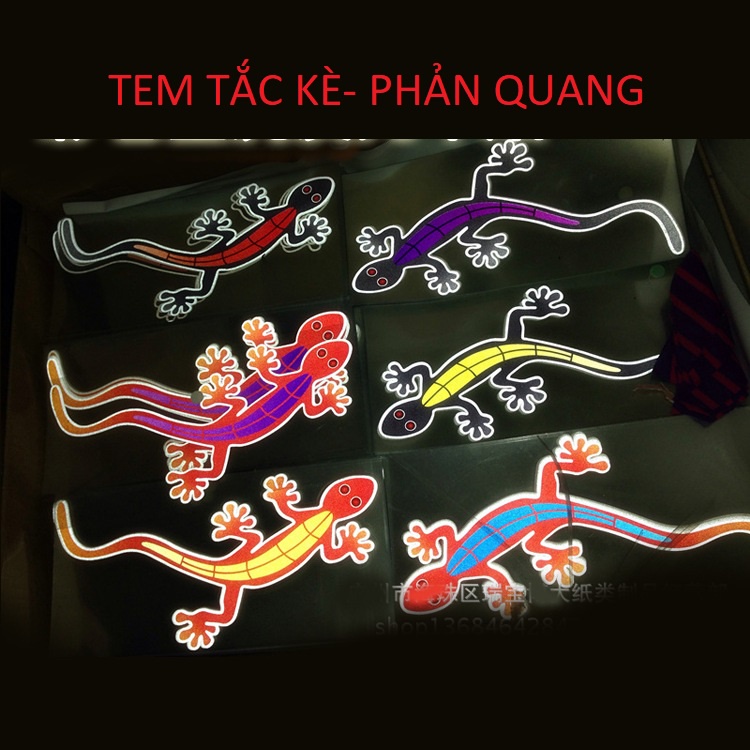 Tem dán xe TẮC KÈ PHẢN QUANG