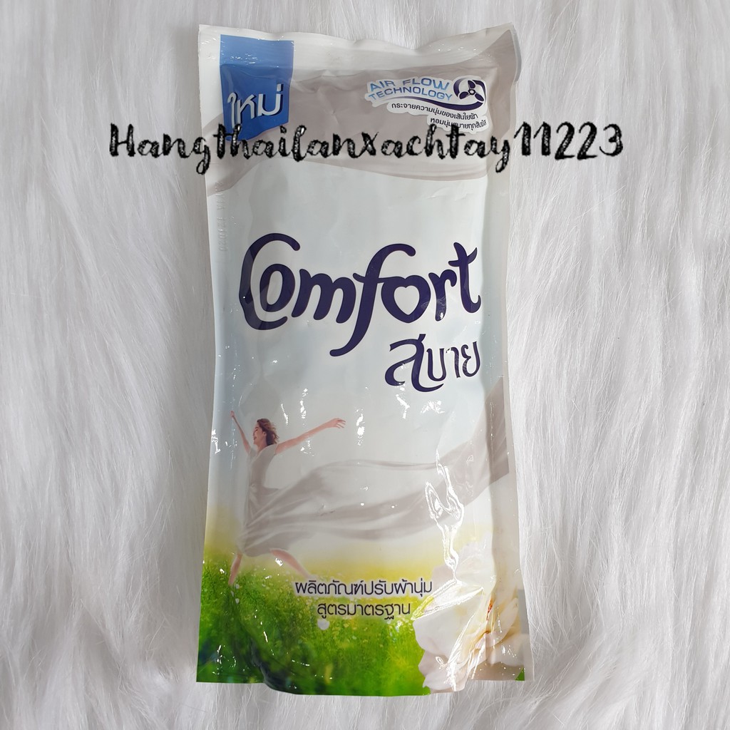 Túi nước xả vải Comfort màu trắngThái Lan dạng túi 580 ml