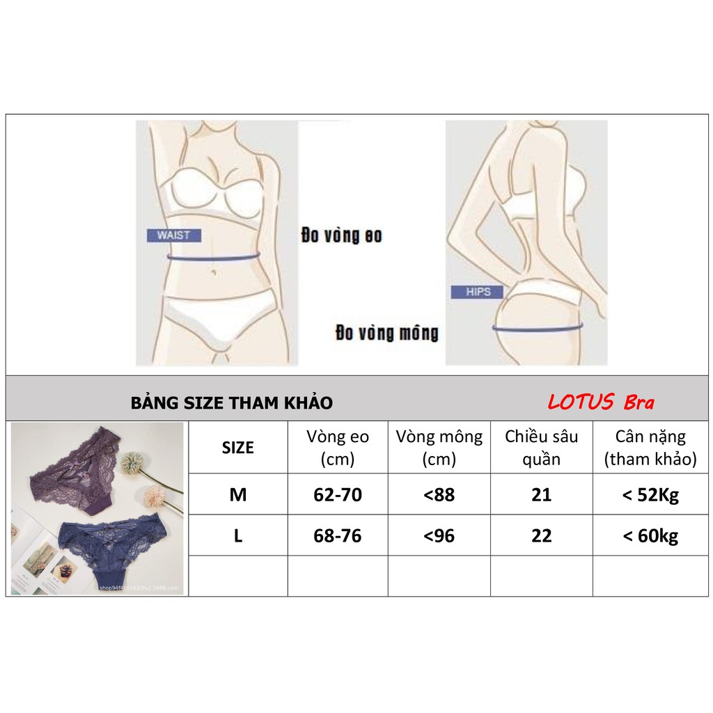 [Mã 12FASHIONSALE1 giảm 10K đơn 50K] Quần lót ren nữ Pink Play phối dây nơ sexy | WebRaoVat - webraovat.net.vn