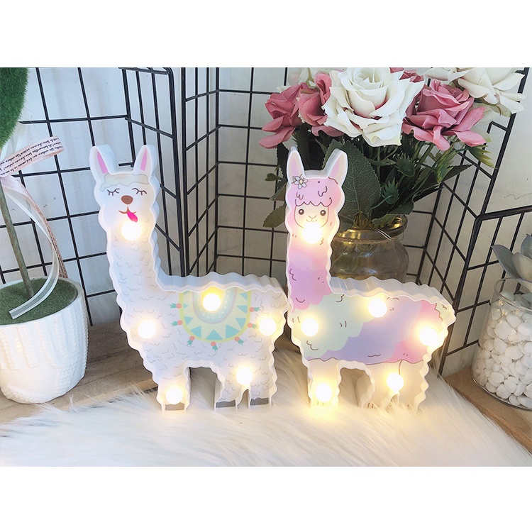 Đèn trang trí hình lạc đà decor phòng ngủ, sinh nhật, quà tặng dùng 2 pin AA (Ko gồm pin)