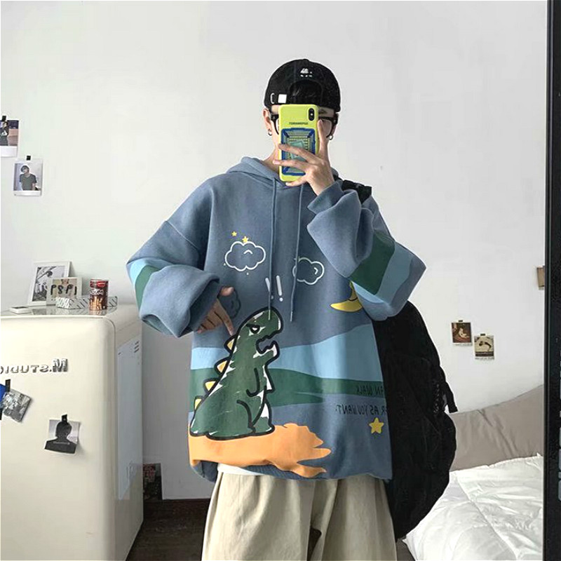 Áo hoodie in họa tiết hoạt hình size M-2XL trẻ trung thời trang cho cả nam và nữ | BigBuy360 - bigbuy360.vn