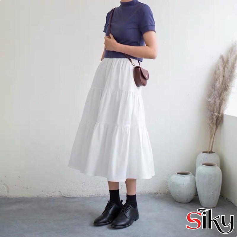 💋 Chân váy 3 tầng Ullzang dài qua gối - OTUTA | BigBuy360 - bigbuy360.vn