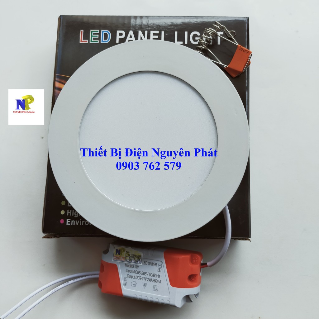 Đèn Led Panel Âm Tròn Mỏng 6w Ánh Sáng Trắng-Vàng