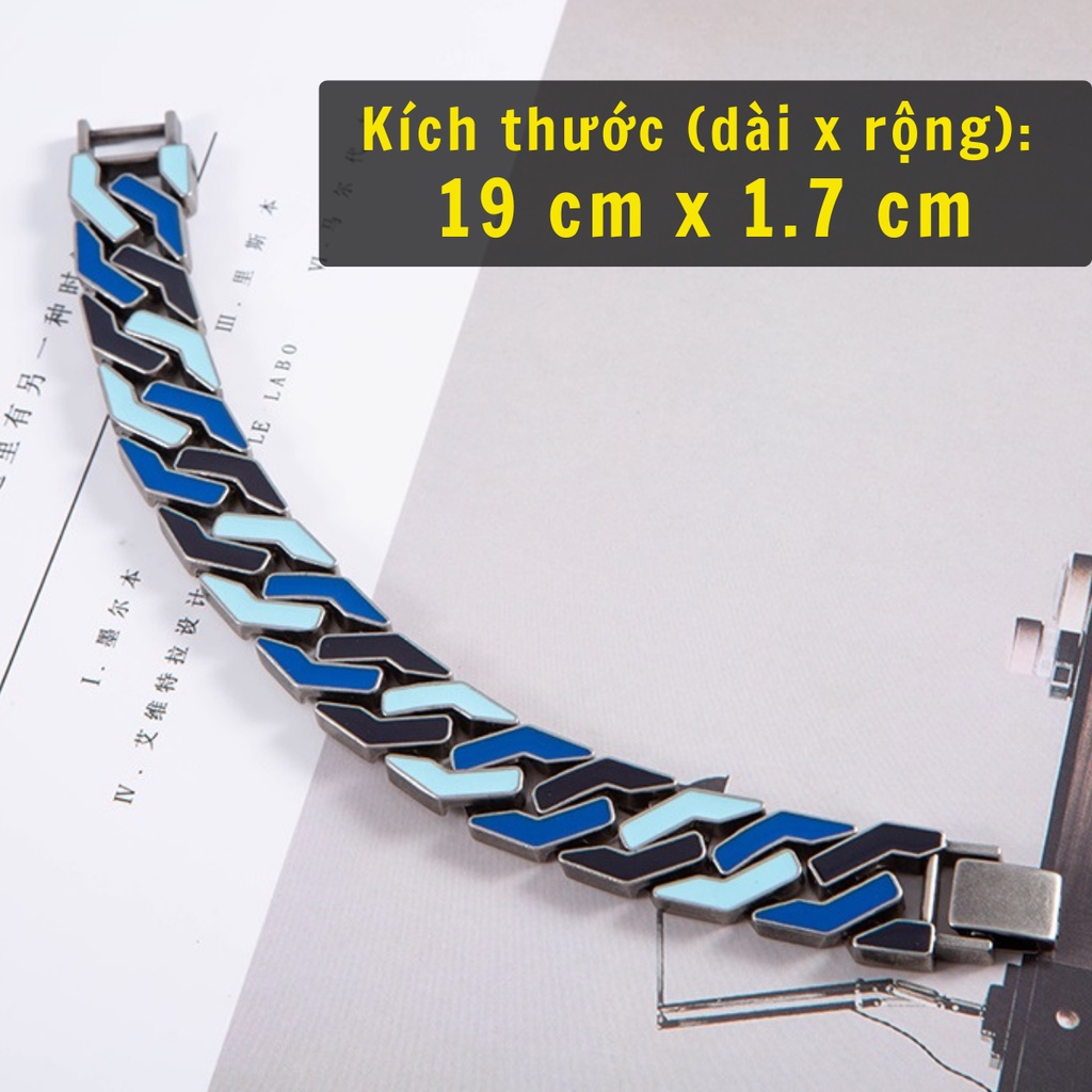Lắc Tay Cuban Streetwear Phong Cách Đường Phố High Fashion Merin - Vòng Thời Trang - Chất Liệu Titan - KARA