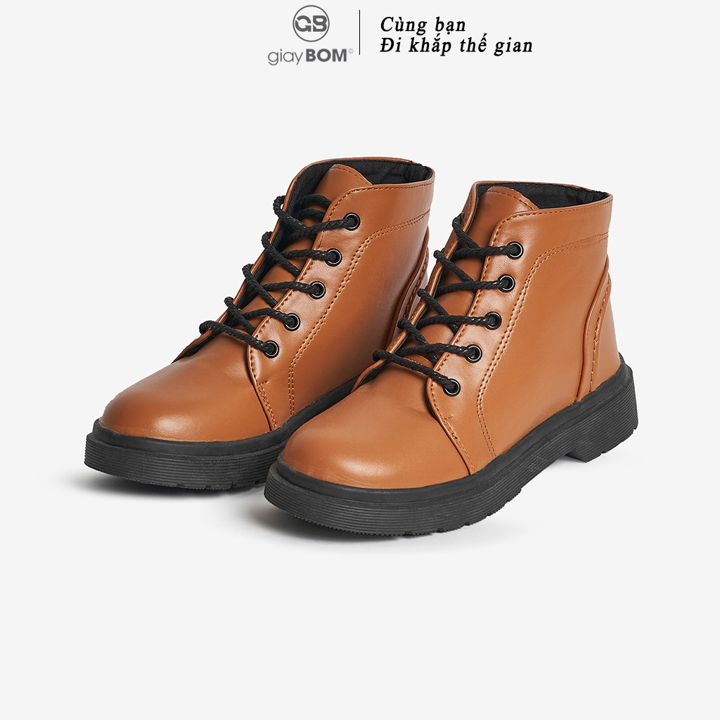 [Mã WABR271 giảm 10% tối đa 30k đơn từ 99k] Giày Boot Nữ giayBOM Cổ Lửng Cao Cấp Đế Cao 2 cm B121 | BigBuy360 - bigbuy360.vn