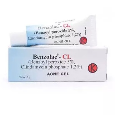Benzolac CL (Benzoyl Peroxide 5%, Clindamycin phosphate 1,2%) Acne Gel – Giảm mụn viêm, mụn trứng cá 10g