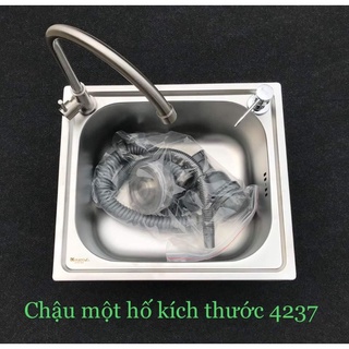 Chậu 1 hố đơn kt 40×50 và 37×42