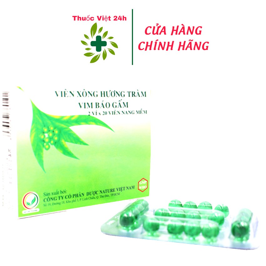 Viên Xông Hương Tràm Vim Báo Gấm - Thuocviet24h