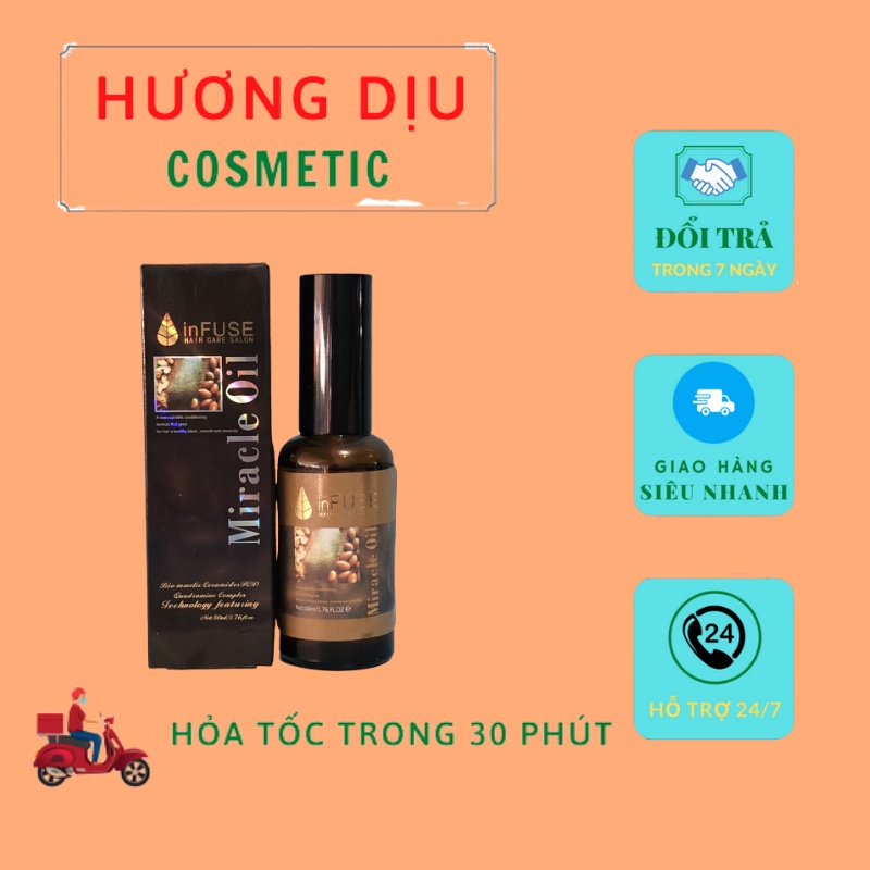 [Rẻ Vô Địch] Tinh dầu dưỡng tóc GưQing Miracle Oil INFUSE 50ml