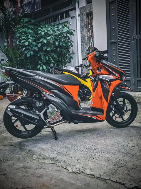Dàn nhựa nhám cam 10 món gắn cho Vario & click 2018->2021