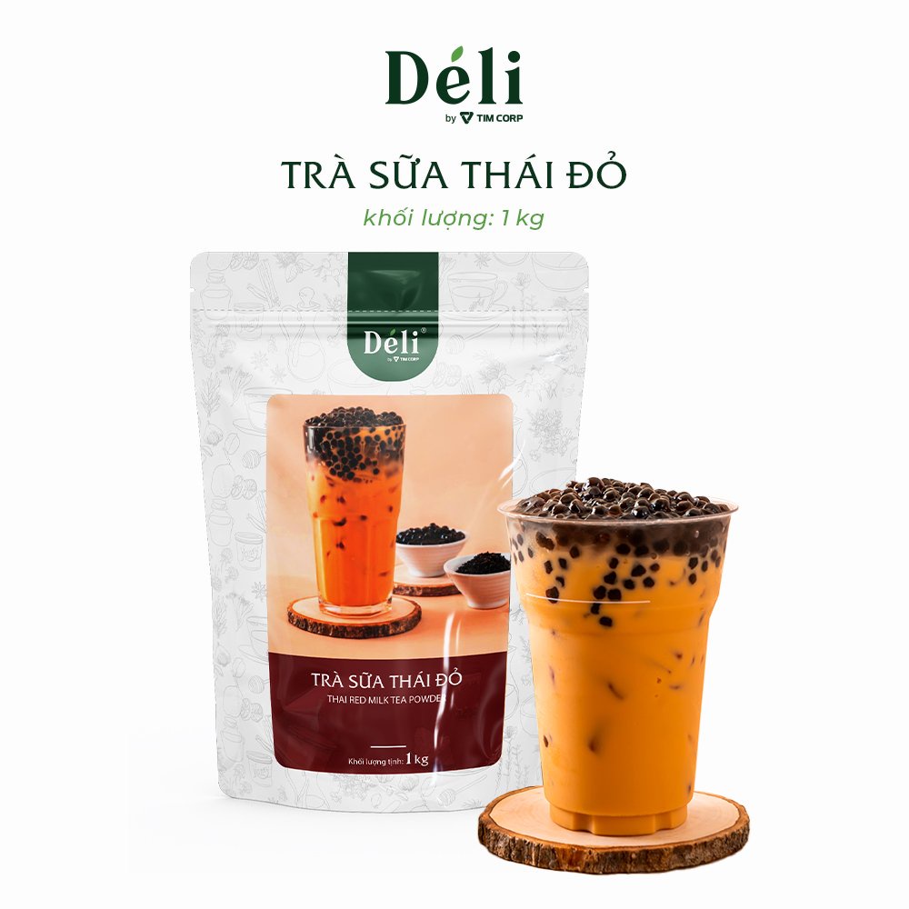HSD: 18 tháng, nguyên liệu tự pha trà sữa Thái Đỏ tại nhà chỉ với 3 phút.