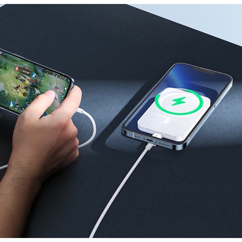 CHÍNH HÃNG  Sạc pin Dự Phòng TỪ tích điện Không Dây REMAX rpp 65 hút 10.000 mah 10000 Mini Nhỏ Gọn Hỗ Trợ 15W 20W TÁO