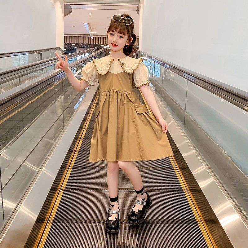 Đầm Công Chúa Mùa Hè Hàn Quốc 2022 Mẫu Mới Cho Bé Gái 3-14 Tuổi