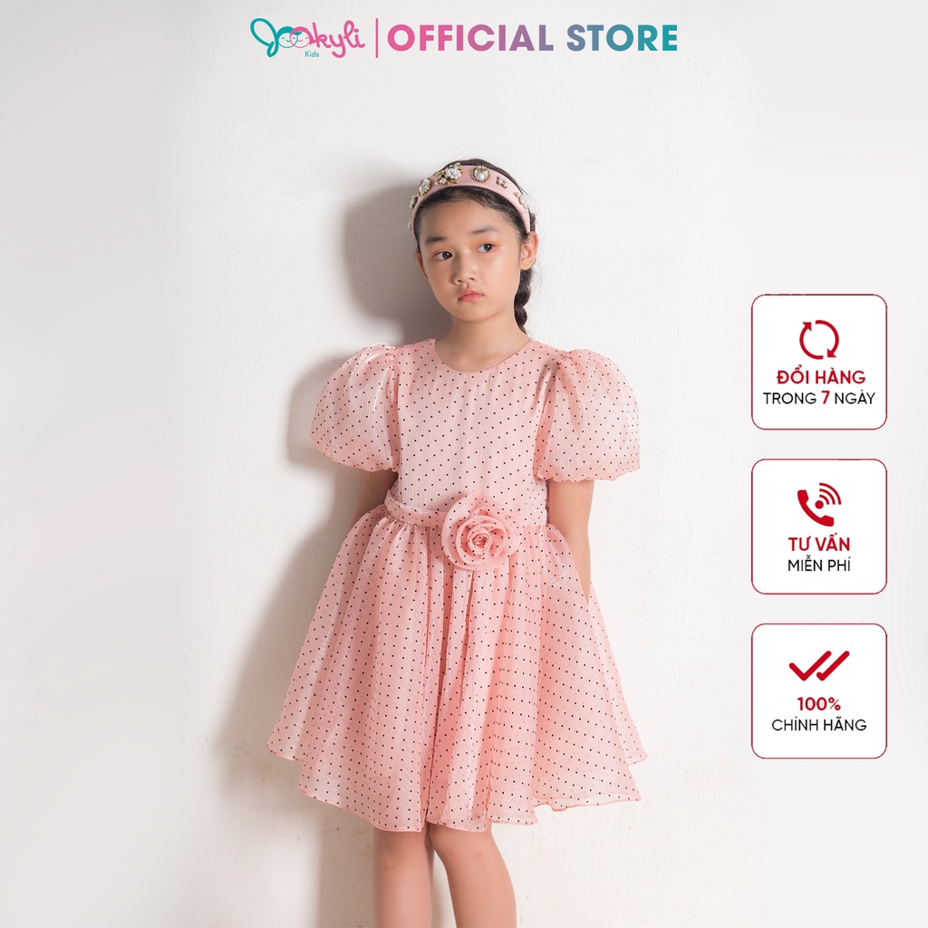 Đầm công chúa thiết kế Jookyli cổ tròn, tay bồng xinh xắn 48G0784