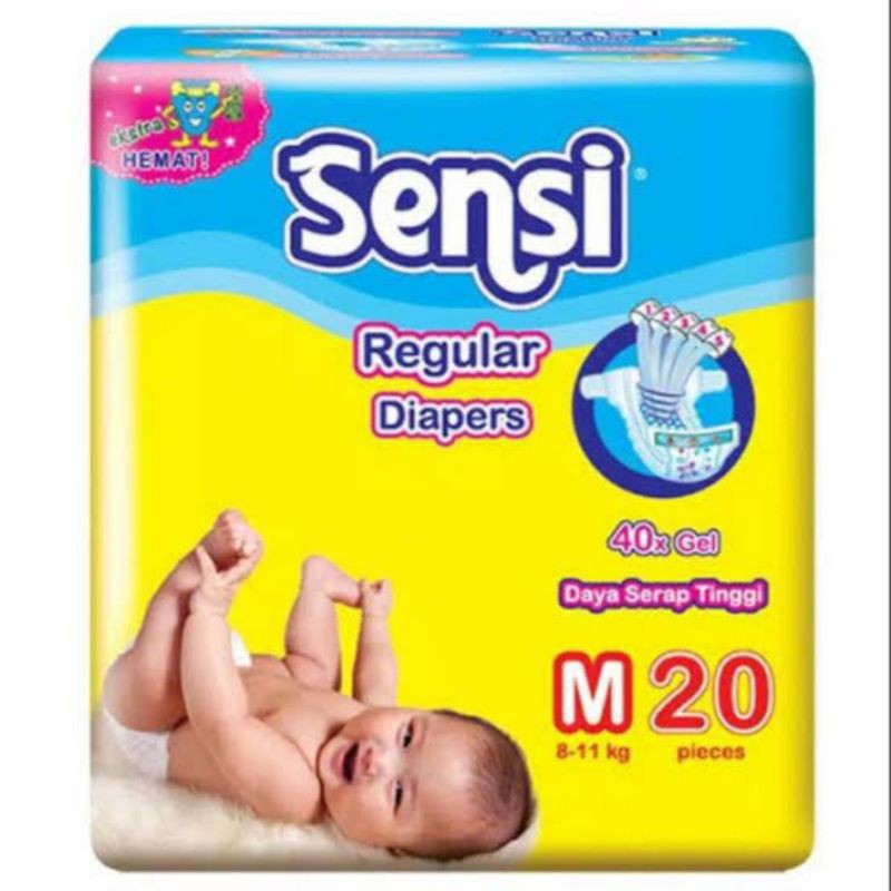 Tã Giấy Dán Siêu Dính Sensi S20, M20, L20, Xl16