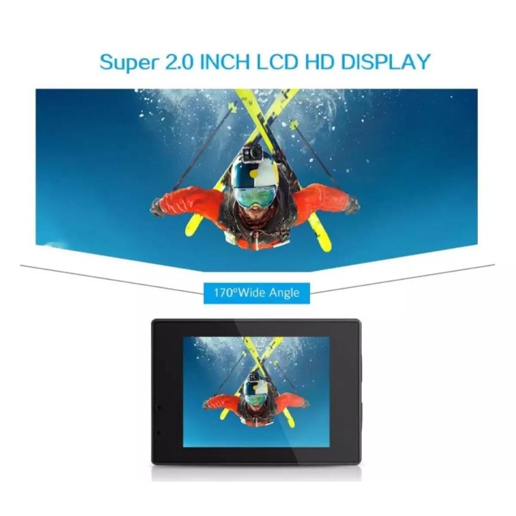 Camera hành trình chống nước 4K SPORT Ultra HD DV, kết nối WF bằng phần mềm ( Goplus Cam), góc quay 170 độ,có bảo hành | BigBuy360 - bigbuy360.vn
