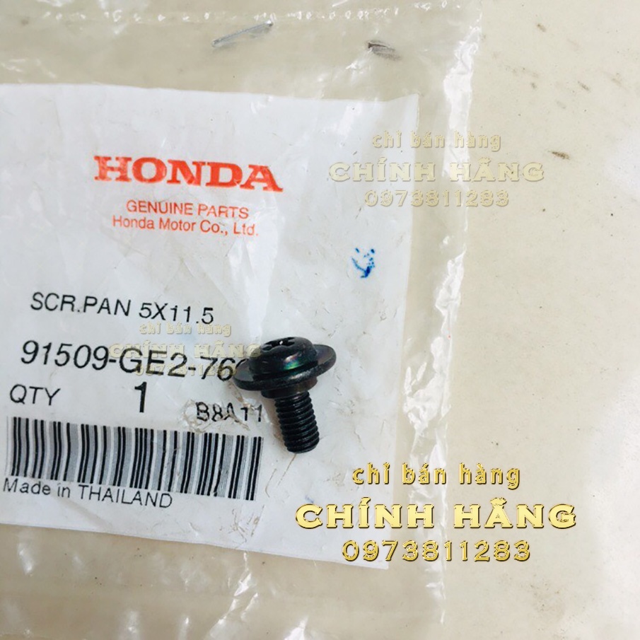 Bu lông vít 5x11.5 - Hàng nhập khẩu HONDA Thái Lan | 91509-GE2-760