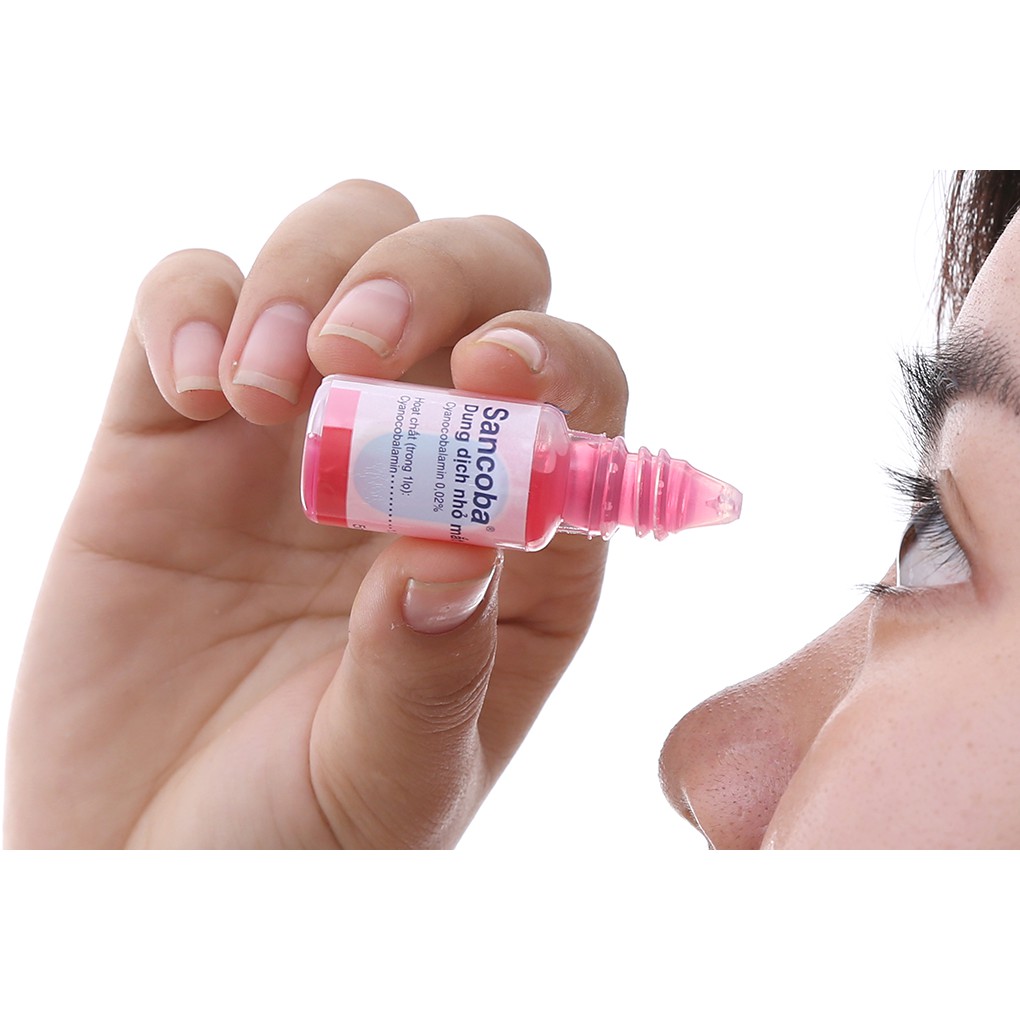 SANCOBA 5ml Nước Nhỏ Mắt Cận Giúp Tăng Cường Thị Lực Nhập Khẩu Nhật Bản