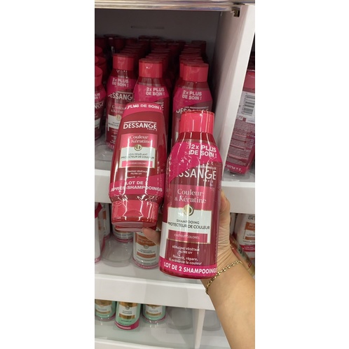 Dầu gội Dessange thơm mượt tóc dành cho tóc nhuộm khô xơ hư tổn