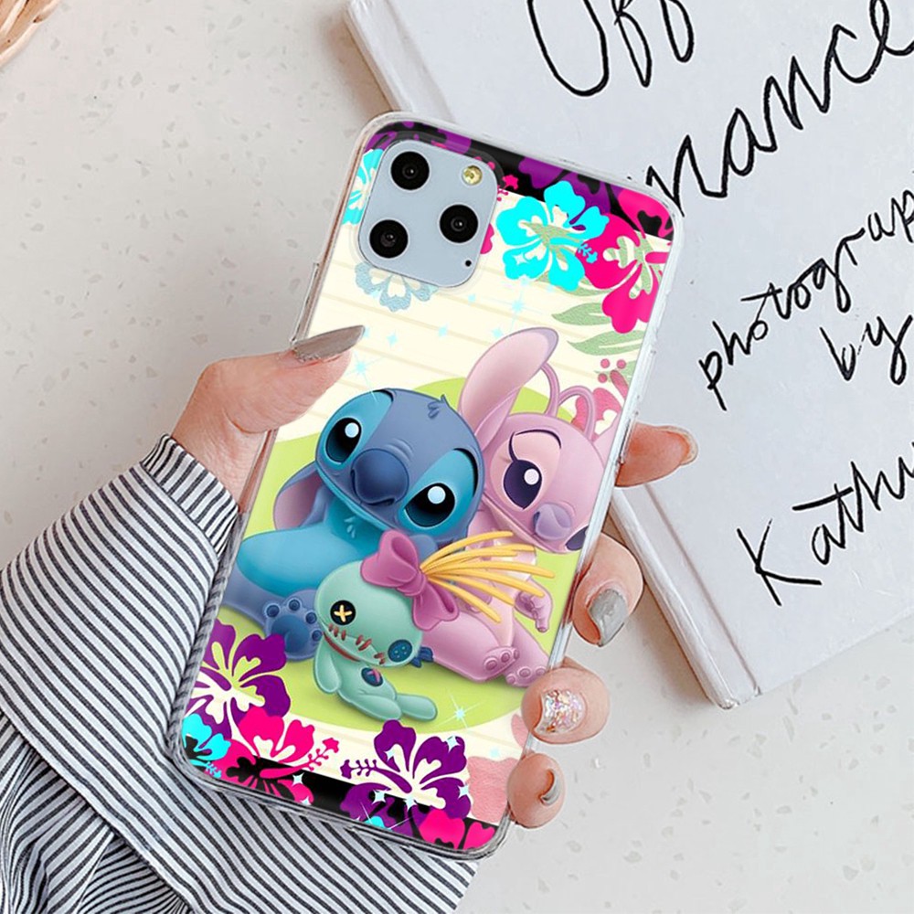 Ốp Lưng Mềm Trong Suốt In Hình Stitch Tt205 Cho Iphone 12 Mini 11 Pro Max