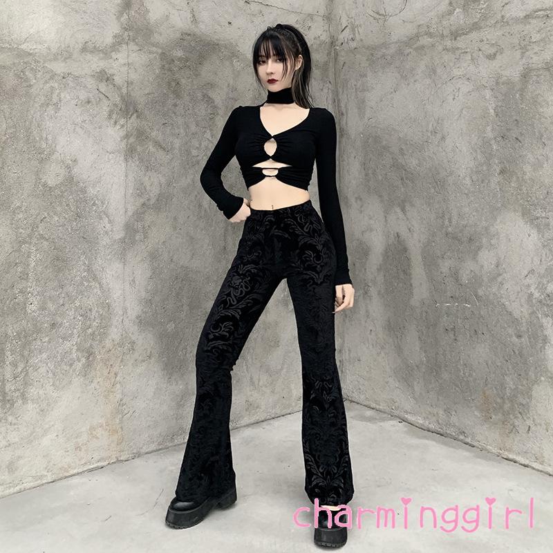 Quần Dài Nữ Ống Loe Thời Trang Vintage | BigBuy360 - bigbuy360.vn