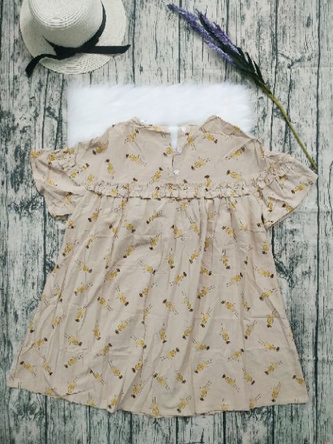 Đầm babydoll hoạ tiết bọ ngựa | BigBuy360 - bigbuy360.vn