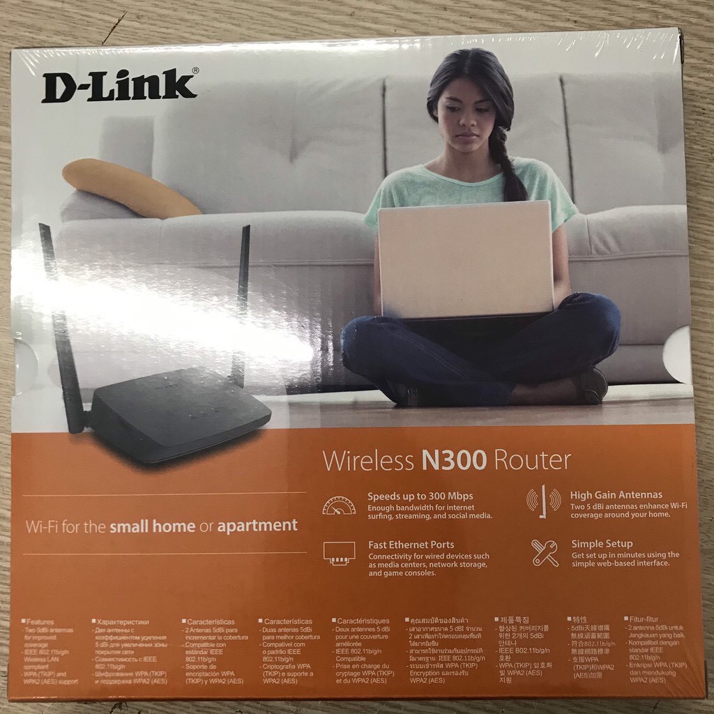 Bộ phát wifi N 300Mbps Wilreless Router D-LINK DIR-612 - Version Mới 2021 - Hàng chính hãng