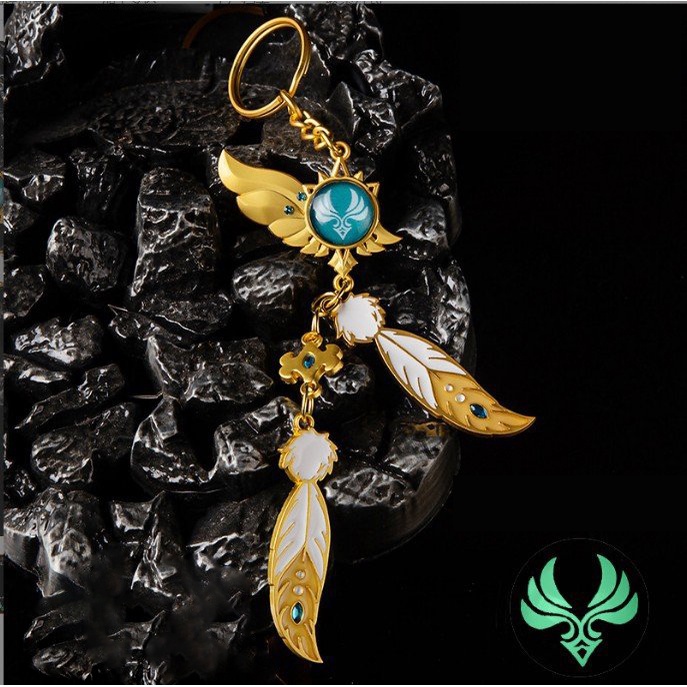 Pin cài áo móc khóa Vision Nguyên tố Genshin Impact game dễ thương