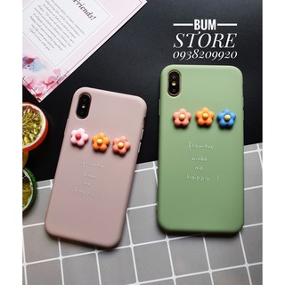 Ốp lưng dẻo hoa nổi iphone x / xs / xs max