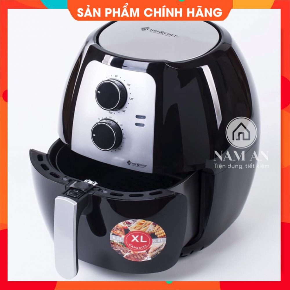 Nồi Chiên Không Dầu [FREESHIP] Chef & Chef 6.5 lít Ảnh Thật - Bảo hành 12 tháng