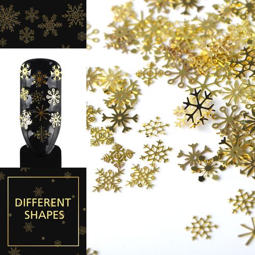 Phụ Kiện Trang Trí Móng Tay Hình Bông Tuyết 3D Lấp Lánh Xinh Xắn