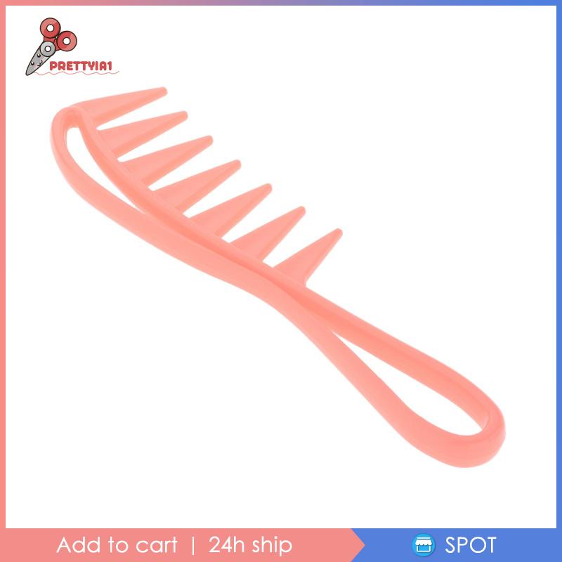 Lược Chải Tóc Răng Thưa Với Tay Cầm Màu Hồng Prettyia1 Cho Nữ