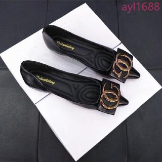 Giày Búp Bê Nữ Mũi Nhọn Size Lớn