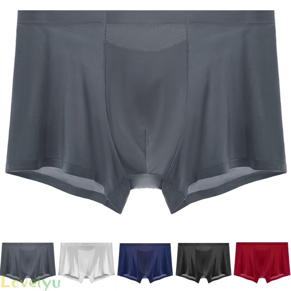 ◀READY▶Panties Thin Section Breathable Size Thin Black Breathable Dark Grey Men'S New# Good Quality