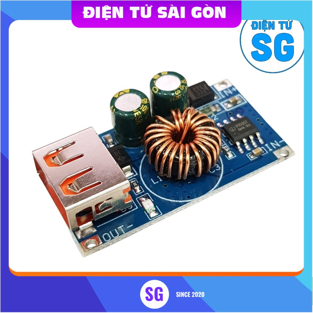 Mạch Sạc Nhanh USB QC3.0, Sạc điện thoại tự động điều chỉnh điện áp