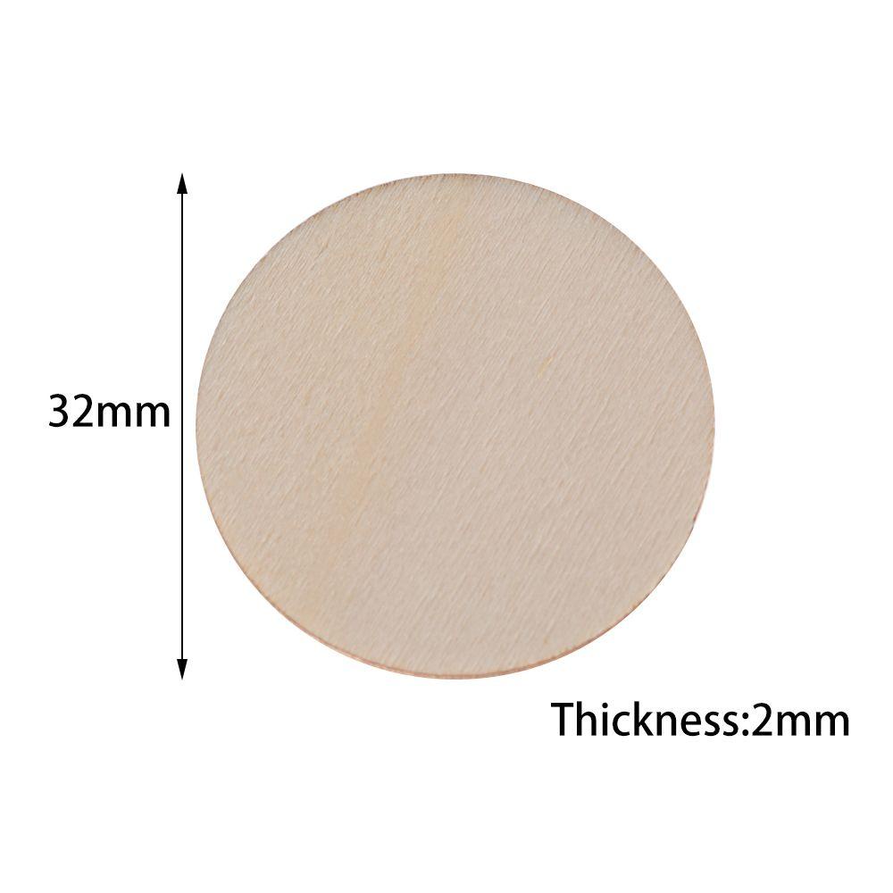 FOREVER Bộ 50 Miếng Gỗ Tròn Trang Trí Thủ Công