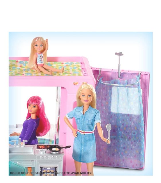 Nhà xe barbie 3 trong 1