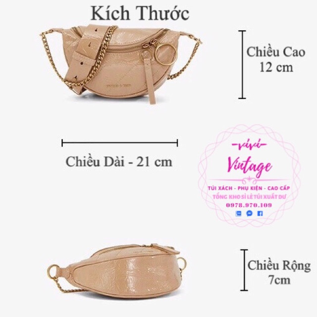 (Full Box + Túi Giấy ) Túi bao tử đeo chéo Cnk 3 dây khoá tròn - đeo được nhiều kiểu siêu hot | BigBuy360 - bigbuy360.vn