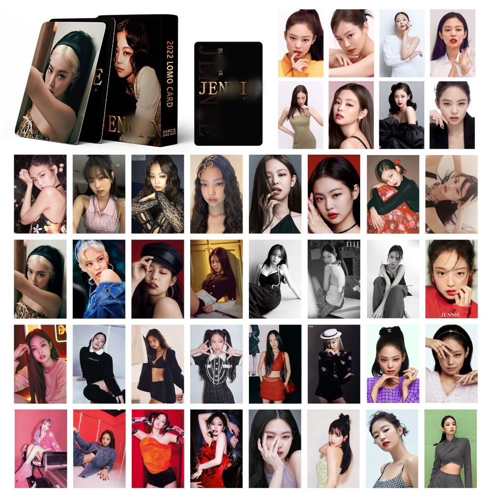 Hộp 55 Card Jennie Blackpink Lomo Jennie Solo 2022