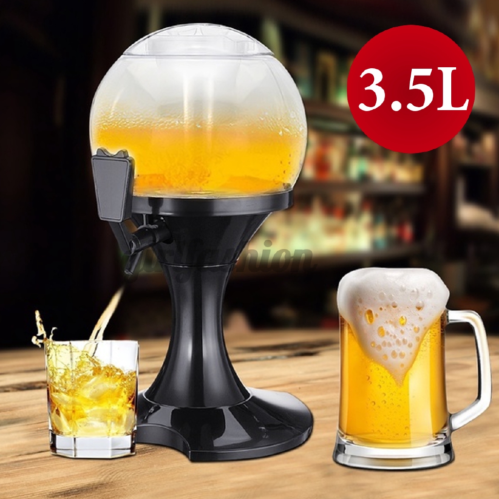 3.5L Core Beer Tower Beverage Drink Dispenser Machine Beer Container Tabletop